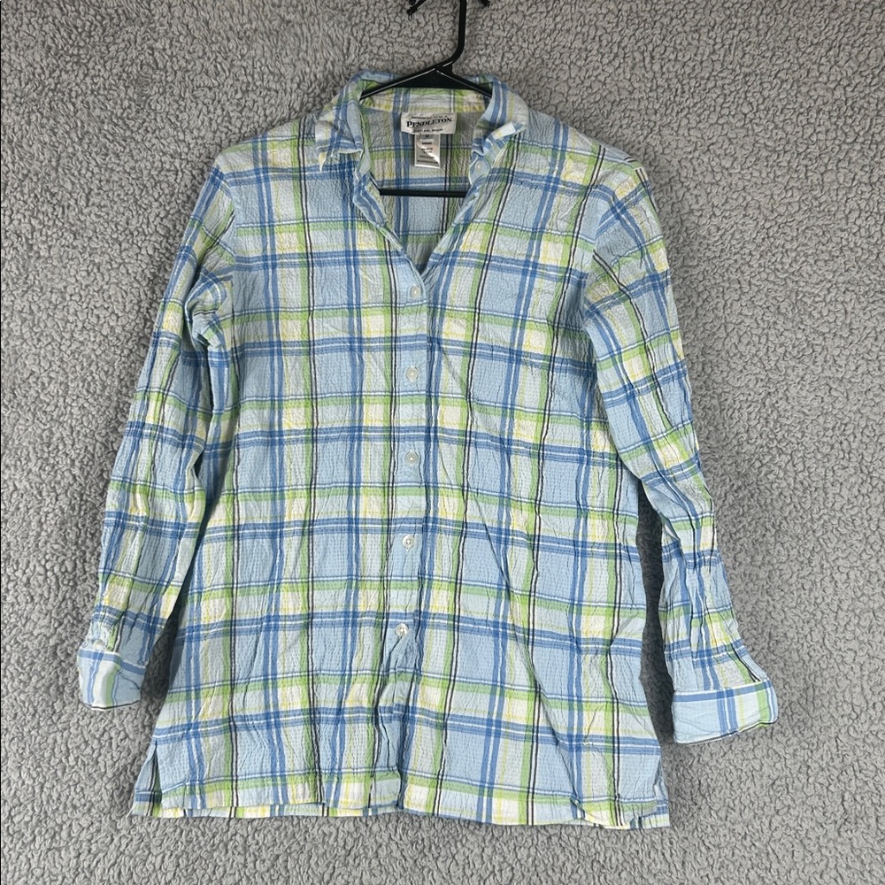 Pendleton Long Sleeve Collared Button Down Plaid … - image 2
